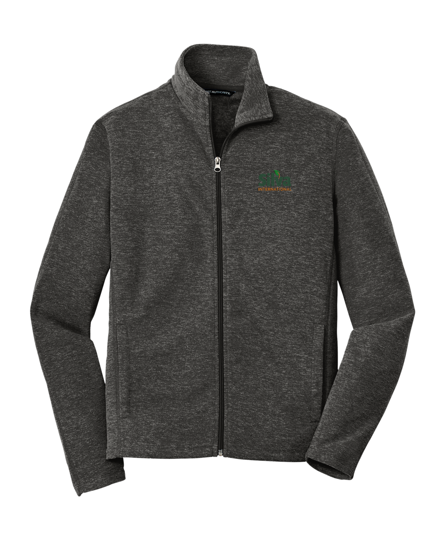 Port Authority® Heather Microfleece Full-Zip Jacket