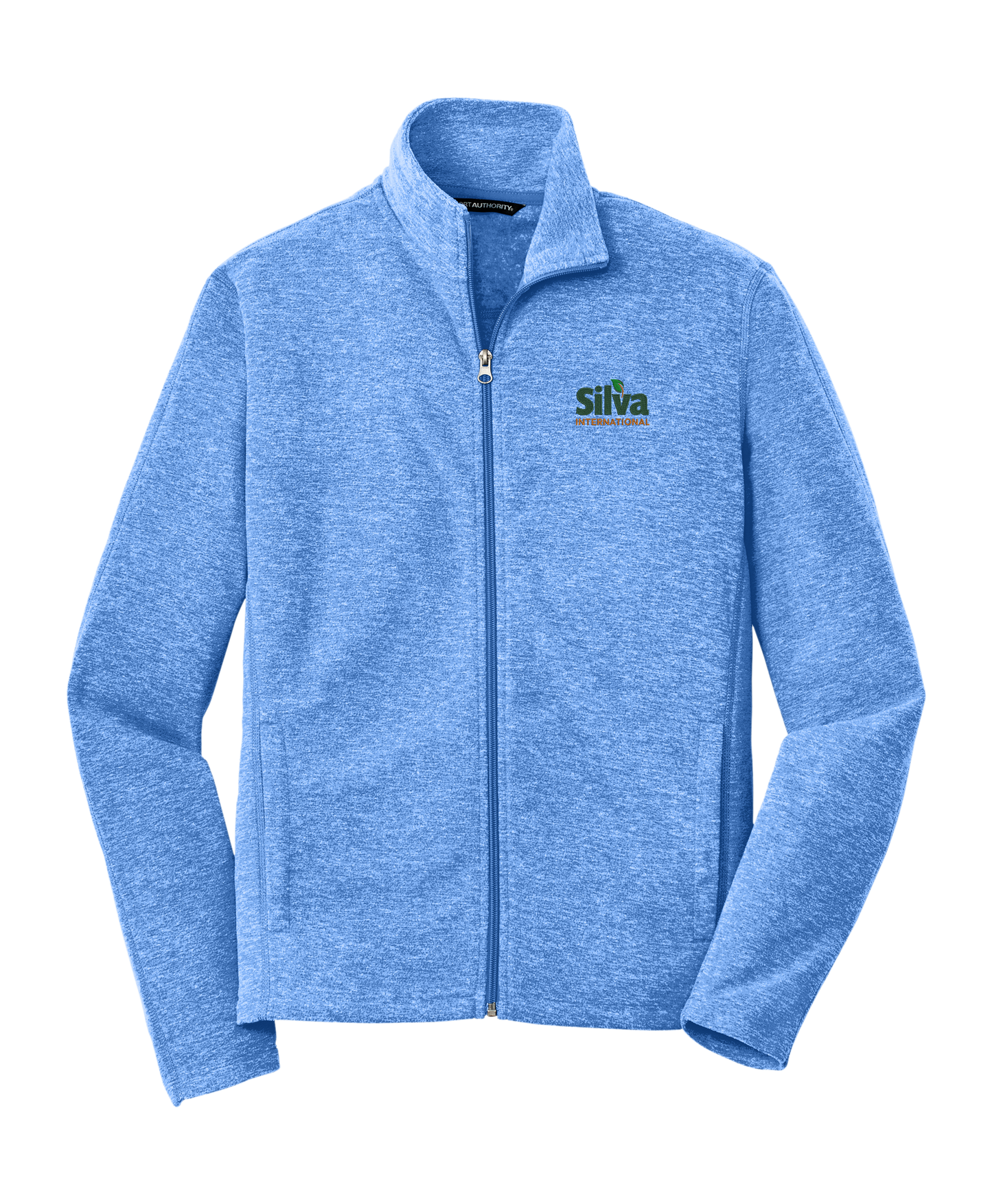 Port Authority® Heather Microfleece Full-Zip Jacket