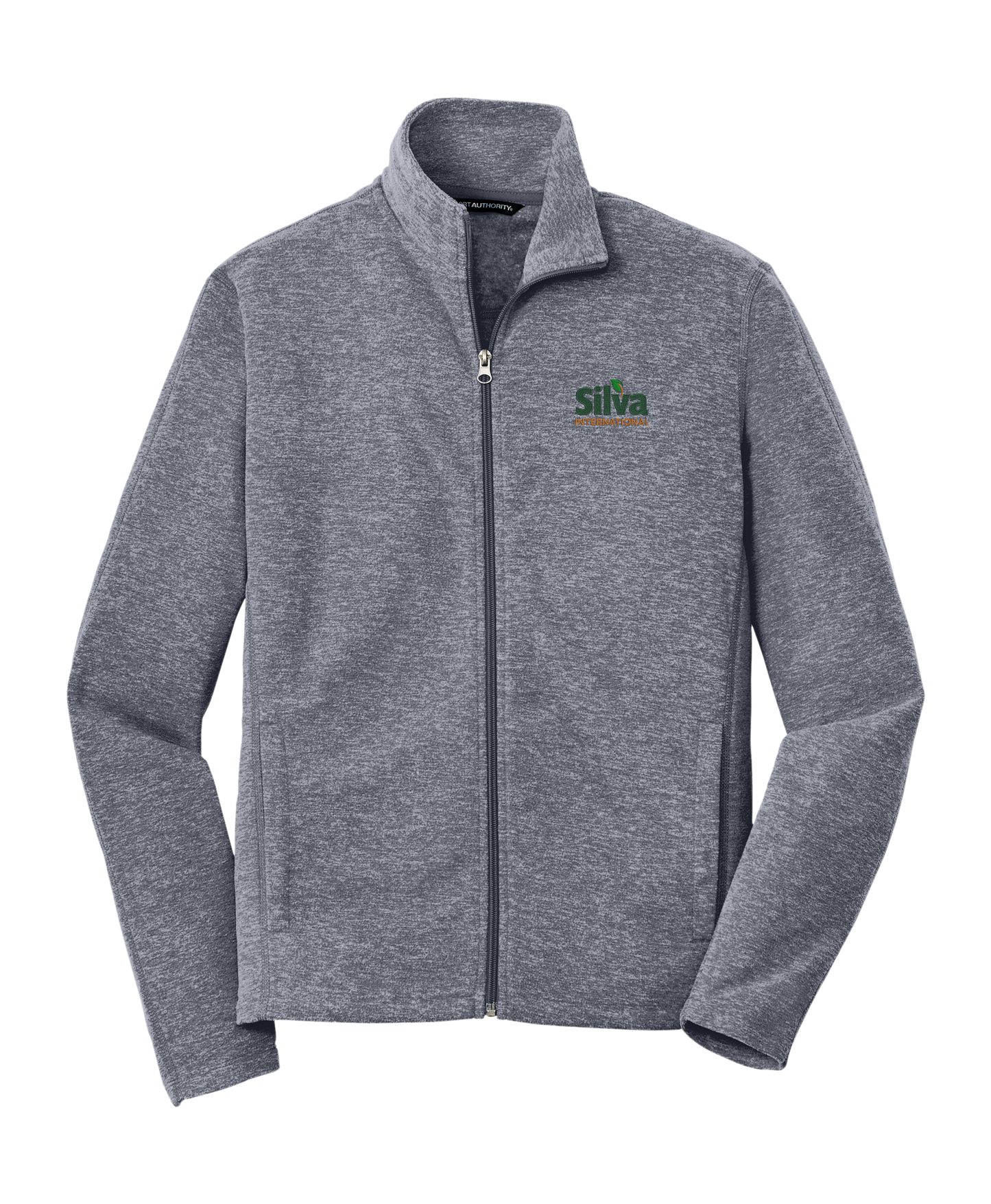 Port Authority® Heather Microfleece Full-Zip Jacket
