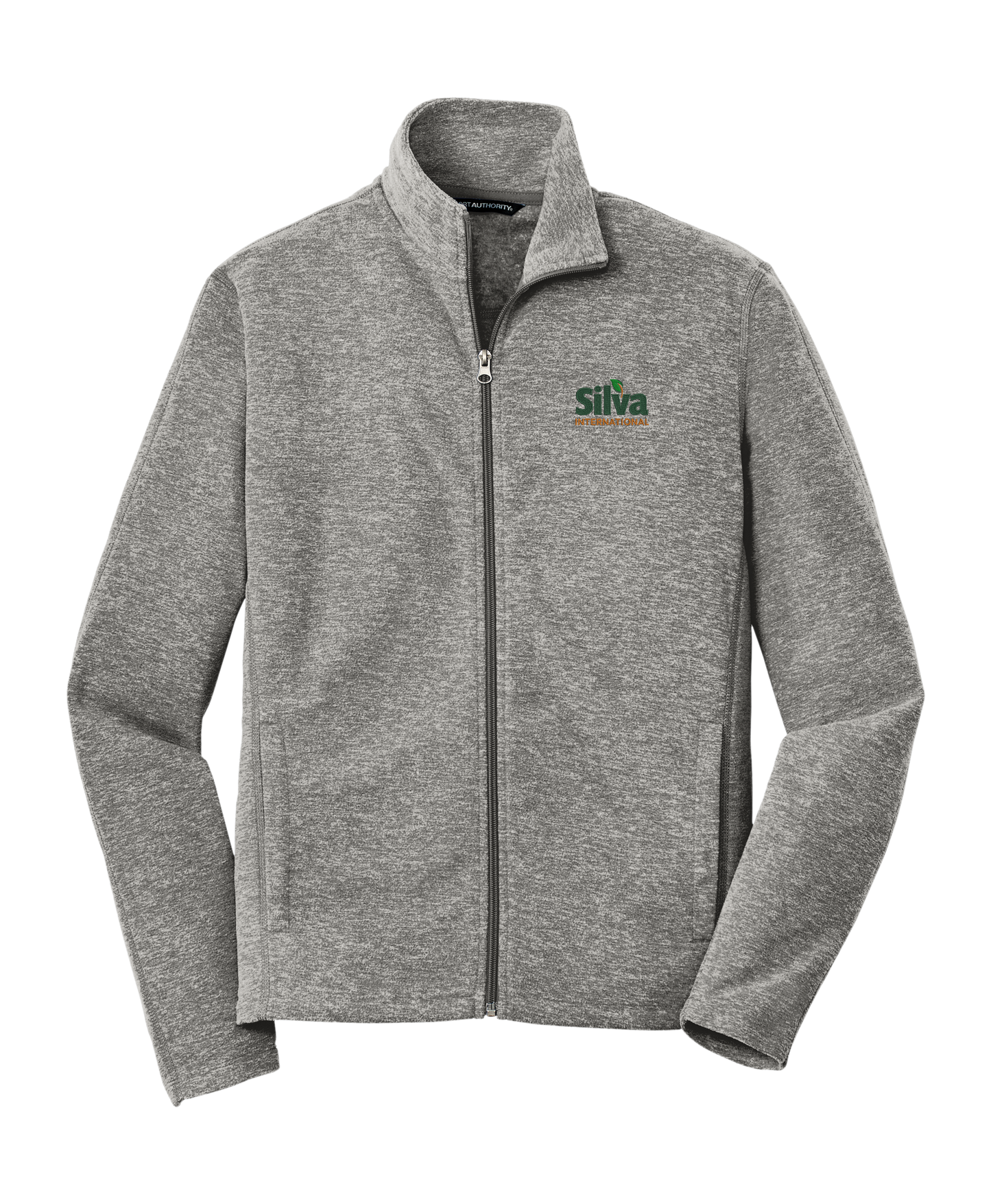 Port Authority® Heather Microfleece Full-Zip Jacket