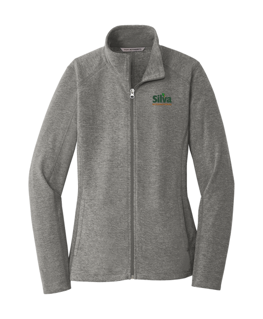 Port Authority® Ladies Heather Microfleece Full-Zip Jacket