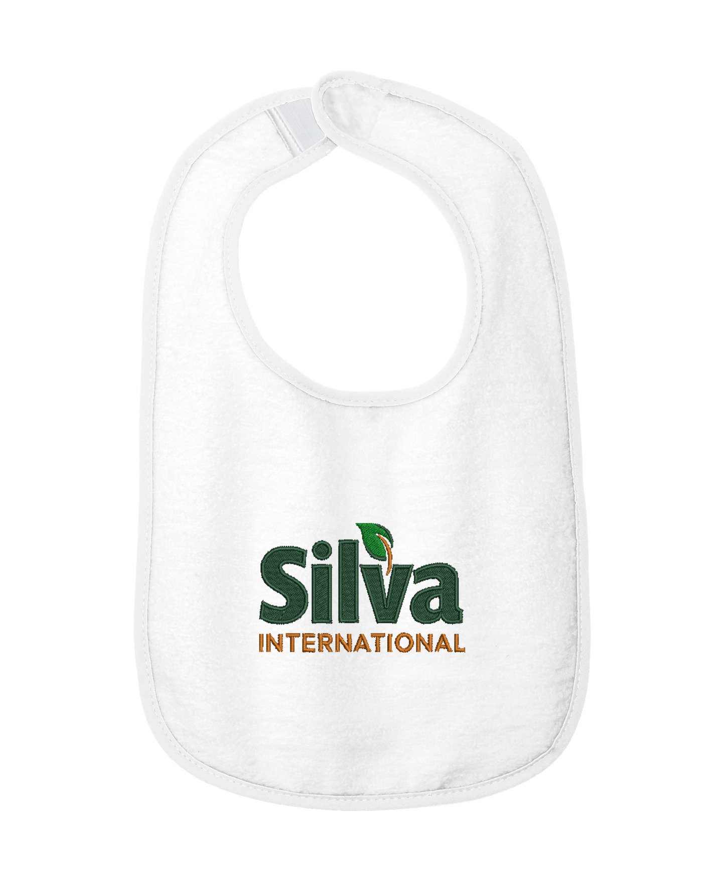 Rabbit Skins™ Infant Contrast Trim Terry Bib