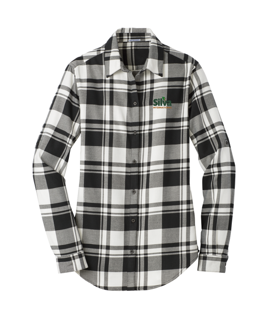 Port Authority® Ladies Plaid Flannel Tunic