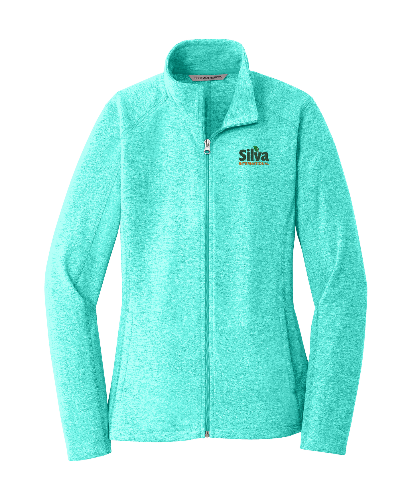 Port Authority® Ladies Heather Microfleece Full-Zip Jacket