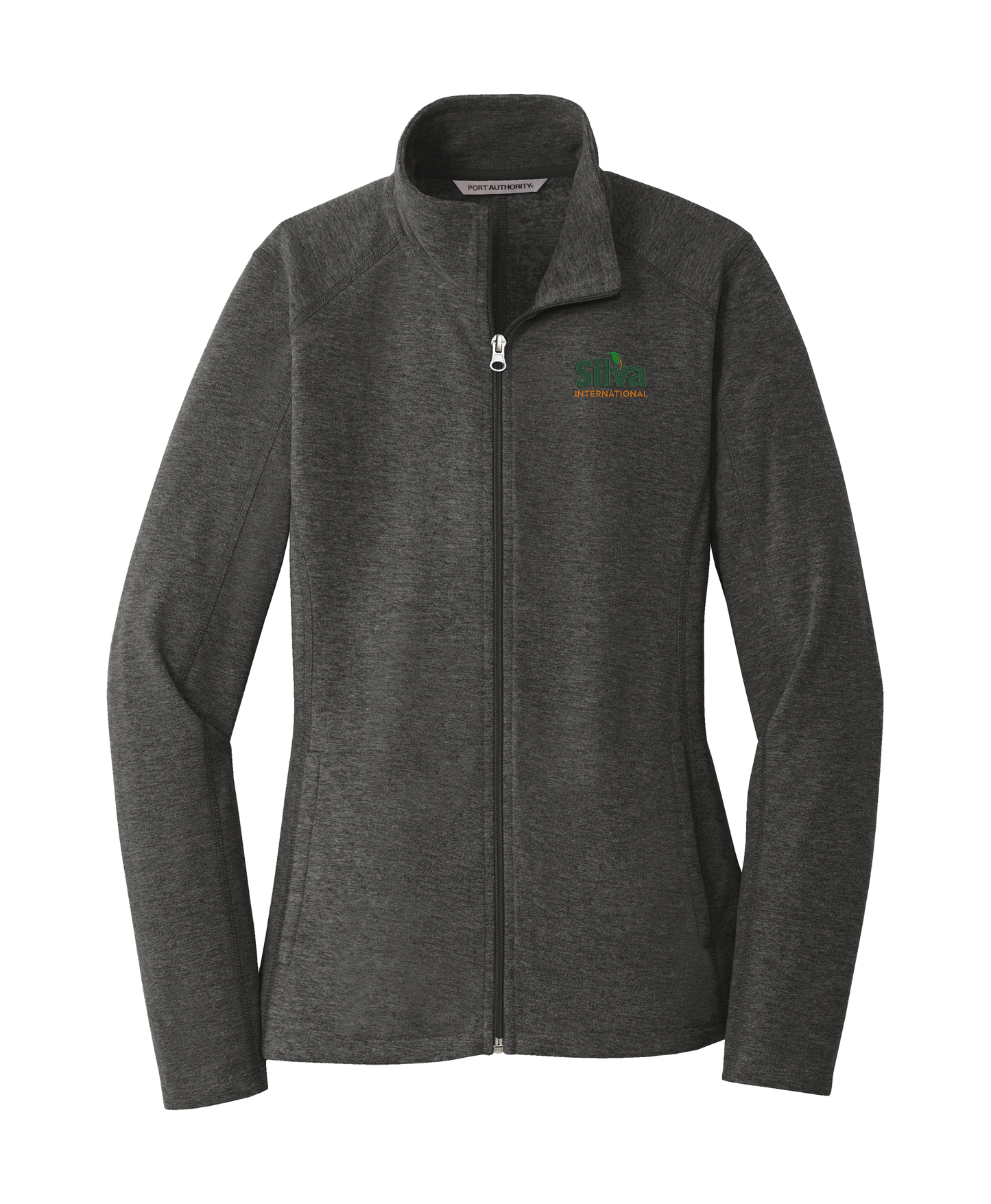 Port Authority® Ladies Heather Microfleece Full-Zip Jacket