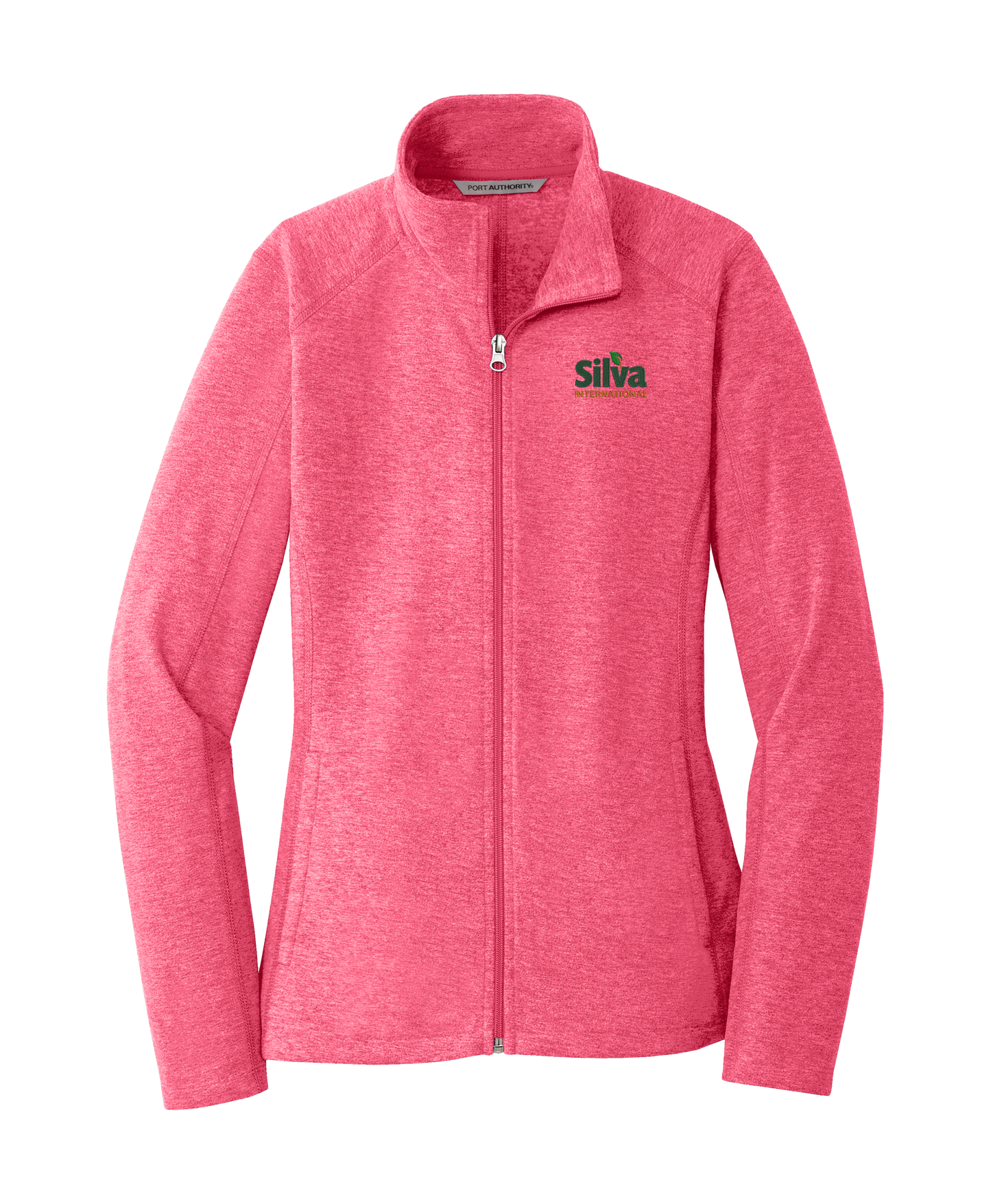 Port Authority® Ladies Heather Microfleece Full-Zip Jacket